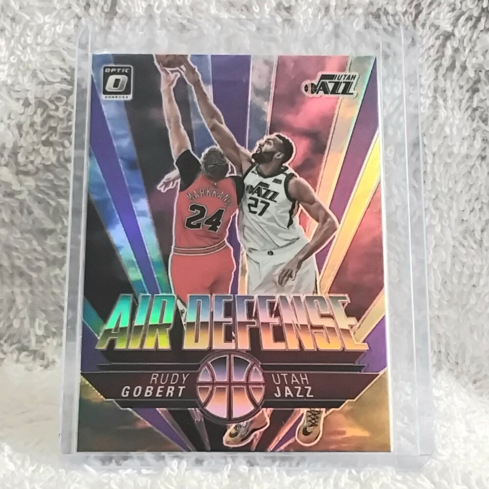 5/$20 Mint 2021/22 Donruss Optic Rudy Gobert Air Defense NBA Card 1!!